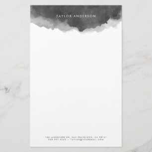 Papeterie Aquarelle minimaliste moderne gris