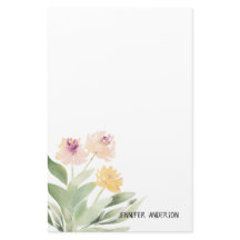 Aquarelle Moderne Printemps Floral Verdure