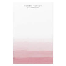 Aquarelle moderne rose Ombre personnalisé