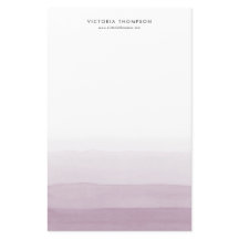 Aquarelle moderne violet ombre personnalisé