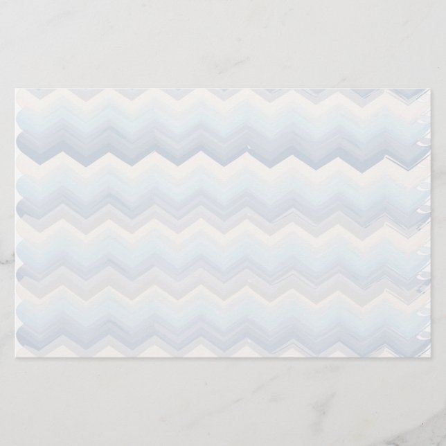 Papeterie Aquarelle Ocean Shades Chevron (Devant)