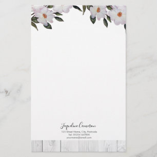 Papeterie Aquarelle rose Roses Ballerina Illustration