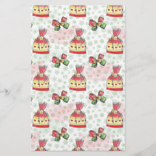 Papeterie Aquarelle sac de Noël de bonbons