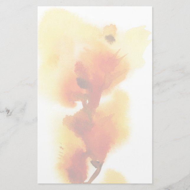 Papeterie aquarelles florales Abstraites 2 (Devant)