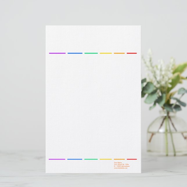 Papeterie Arc-en-ciel minimal  (Debout devant)