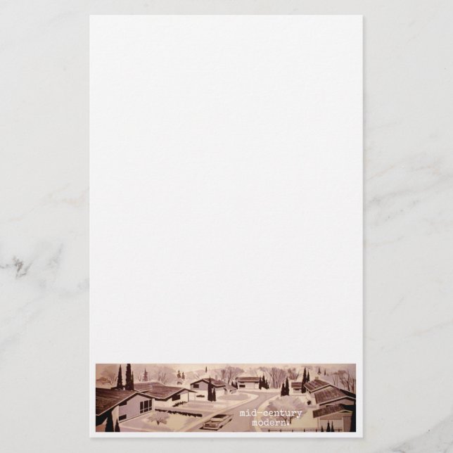 Papeterie Architecture moderne de la moitié du siècle (Devant)