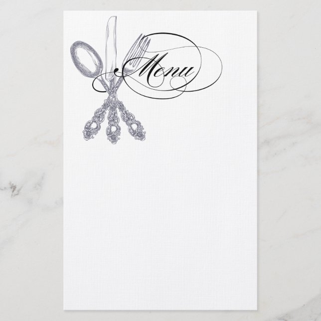 Papeterie Argent antique (Devant)