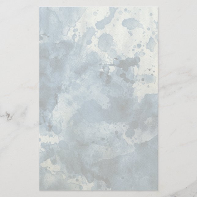 Papeterie Arrière - plan d'aquarelle bleu Abstrait (Devant)