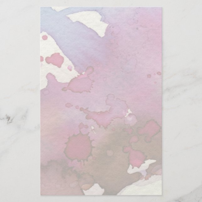 Papeterie Arrière - plan d'aquarelle pourpre (Devant)