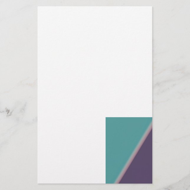 Papeterie Art Abstrait Turquoise violet (Devant)