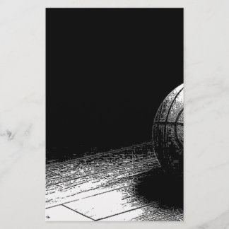 Papeterie Art de basket-ball noir blanc