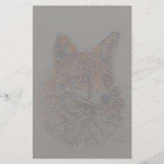 Papeterie art de renard rouge