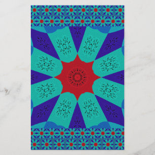 Papeterie Art Égyptien Ancien : Un Mandala Vibrant.