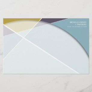 Papeterie Art élégant de mod de motif géométrique croisé de