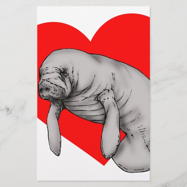 Papeterie art manatee (Devant)