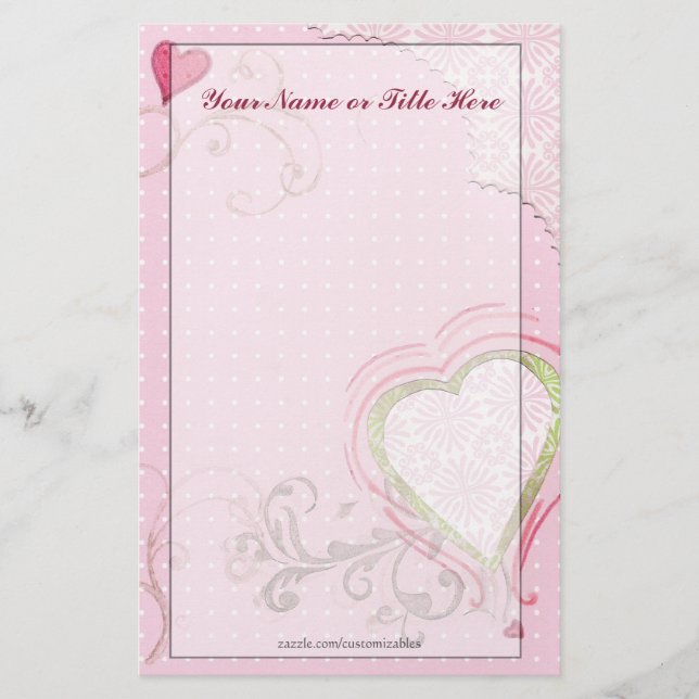 Papeterie Artsy de coeur (Devant)