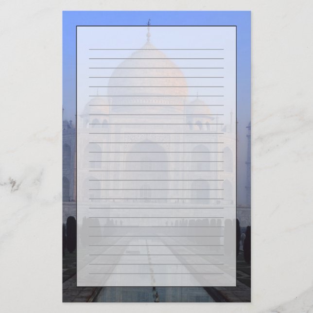 Papeterie Asie ; Inde ; Agra. Taj Mahal. (Devant)