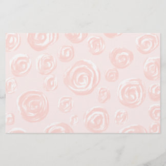 Papeterie Assez doucement modèle de rose de rose