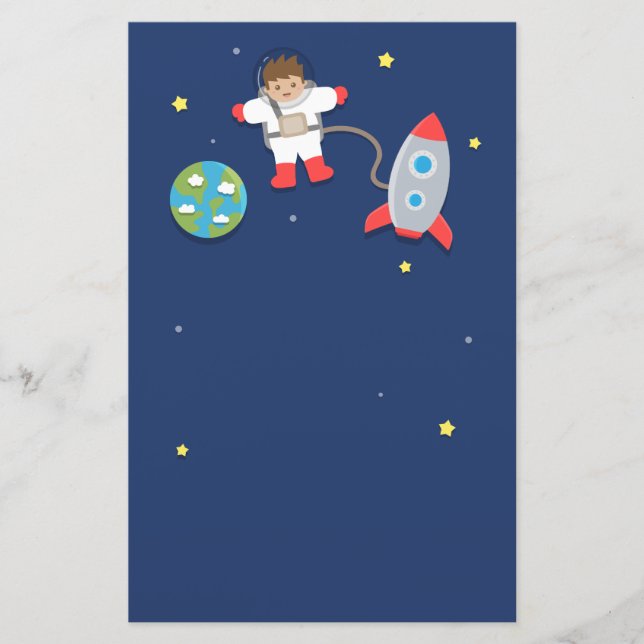 Papeterie Astronaute, vaisseau spatial, espace extra-atmosph (Devant)