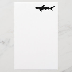 Papeterie Attaque de requin - plongée avec le noir élégan