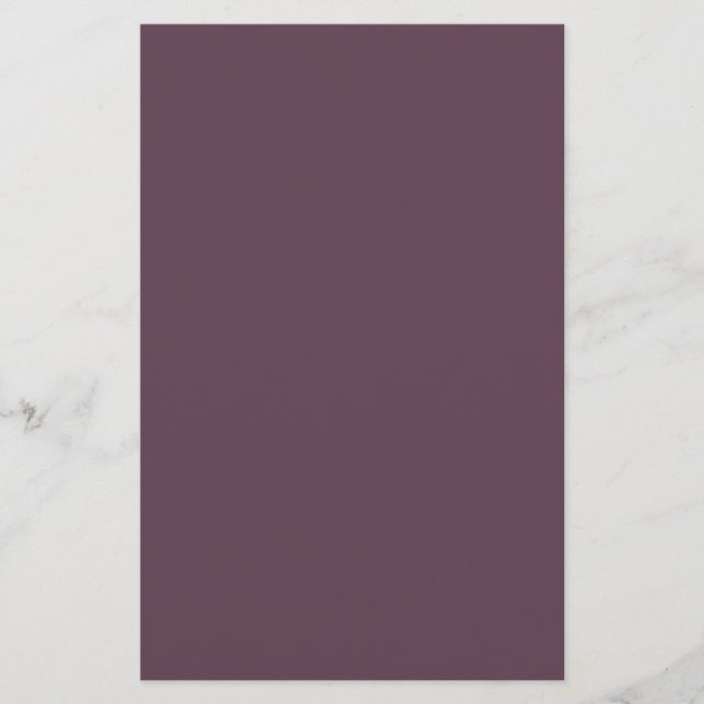 Papeterie Aubergine Uni (Devant)