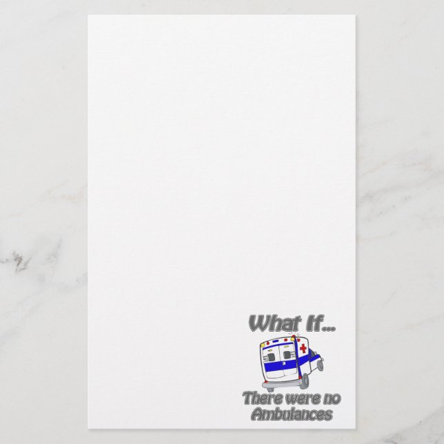 Papeterie Aucunes ambulances (Devant)