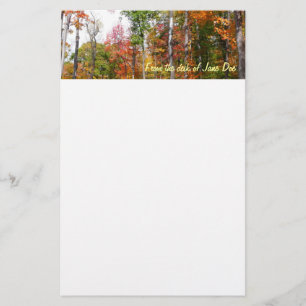 Papeterie Automne dans la forêt Colorée Photographie d'autom