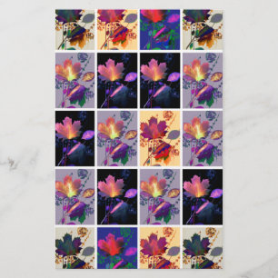 Papeterie Autumn Leaves Rustic Patchwork