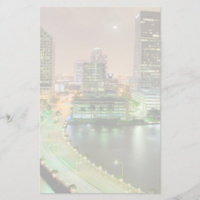 Papeterie Avances de pont à travers la voie d'eau vers Miami (Devant)