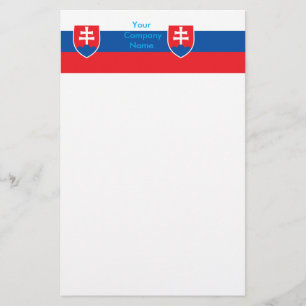 Papeterie avec Drapeau de Slovaquie