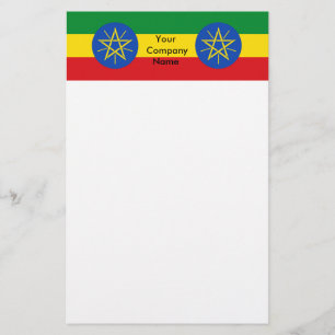 Papeterie avec Drapeau d'Ethiopie