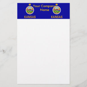 Papeterie avec drapeau du Kansas