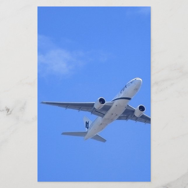 Papeterie Avion commercial (Devant)