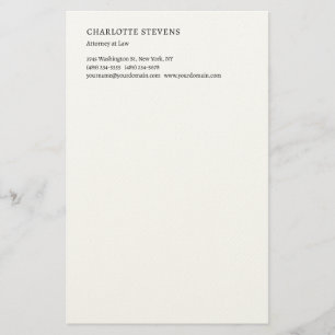 Papeterie Avocat à la loi minimaliste élégant simple