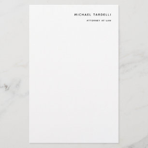 Papeterie Avocat de droit Minimaliste Classique Professionne