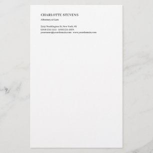 Papeterie Avocat Droit Élégant Simple Minimaliste Tendance