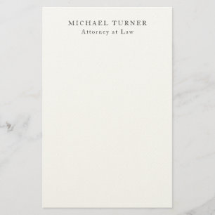 Papeterie Avocat professionnel minimaliste en droit