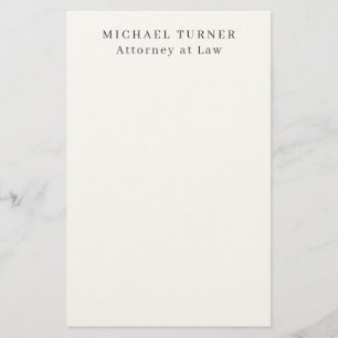 Papeterie Avocat professionnel minimaliste en droit