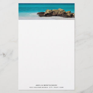 Papeterie Azure Ocean Sandy Beach Photo