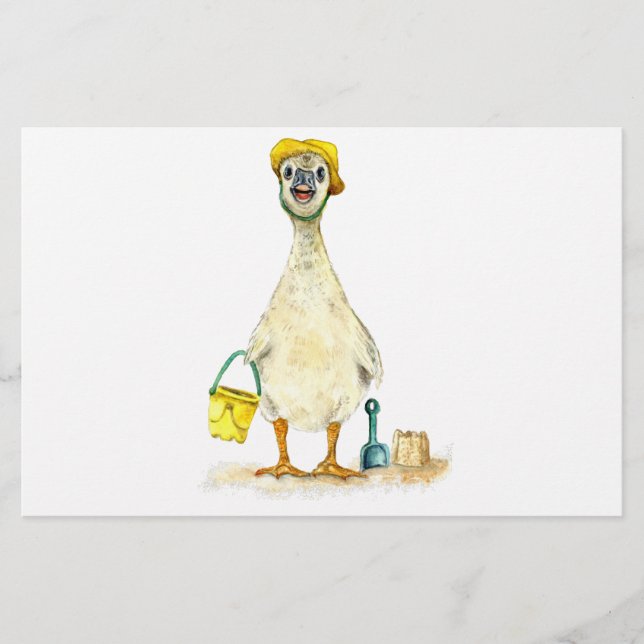 Papeterie Baby Gosling on the Beach (Devant)