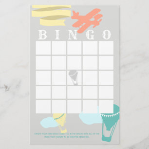Papeterie Baby shower aventure Bingo