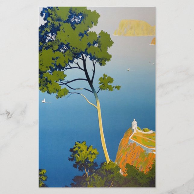 Papeterie Baléares Vintage Voyage en France (Devant)