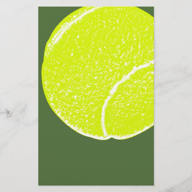 Papeterie balle de tennis jaune (Devant)