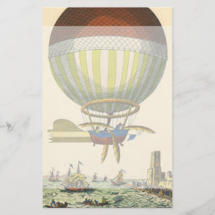 Papeterie Ballon à air chaud vintage de Steampunk de la