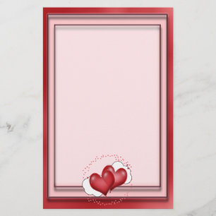 Papeterie Ballons Coeurs Avec Petits Coeurs