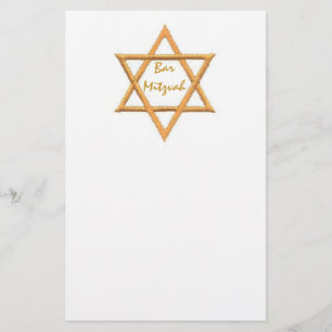 Papeterie Bar Mitzvah/Etoile de David