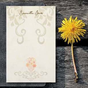 Papeterie Baroque Floral Mexicain Sacré-Cœur Rustique