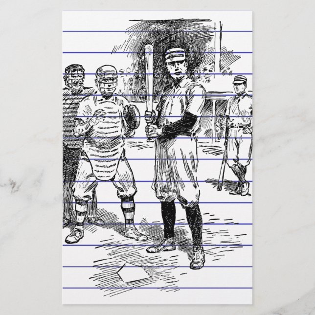 Papeterie Baseball : Joueurs (Devant)