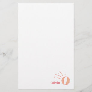 Papeterie Basketball Girls Nom personnalisé Cadeau Personnal