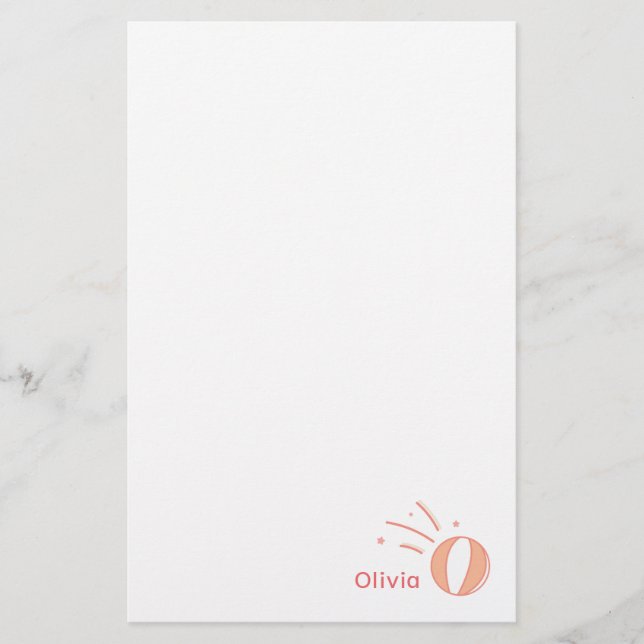 Papeterie Basketball Girls Nom personnalisé Cadeau Personnal (Devant)